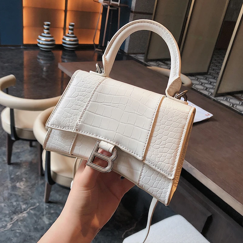 

Quality Genuine Leather Handbags for Women Vintage Solid Color Shoulder Crossbody Bags Fashion Letter Decoration Messenger Bags