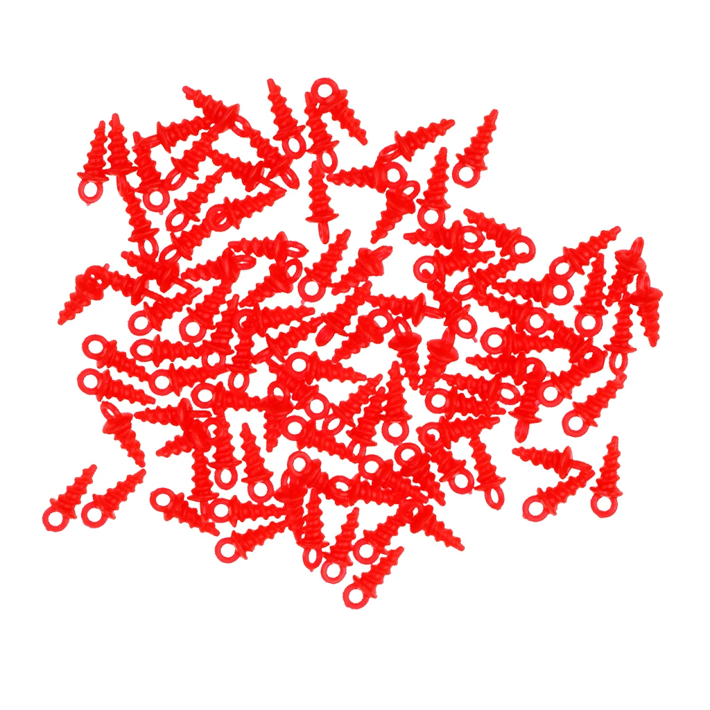 

100pcs Fishing Baits Screws Pop Up Pegs Terminal Tackle Carp Fishing Chod Rigs 10x4mm