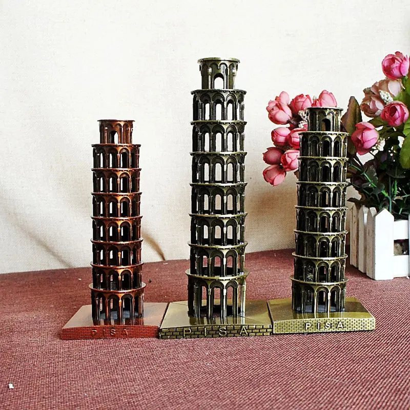 Пизанская башня Италия металлические аксессуары для украшения дома