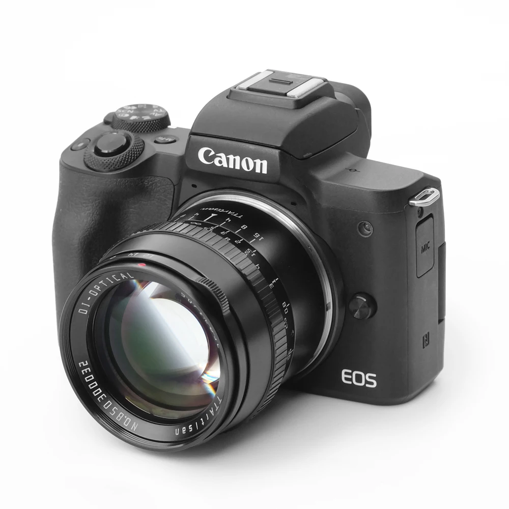 TTArtisan 50 мм F1.2 Камера объектив с фиксированным фокусным расстоянием для Canon M