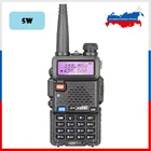 Оригинальная портативная рация Baofeng, 5 Вт, любительская радиостанция VHF UHF 136-174 МГц и 400-520 МГц, 1800 каналов, мАч, FM-приемопередатчик