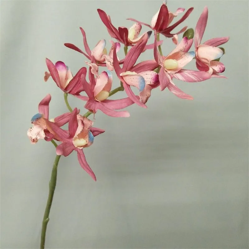 7Pcs Fake Short Stem Whelan (10 Heads/Piece) 24.8" Length Simulation Cicada for Home Wedding Decorative Artificial Flowers | Дом и сад