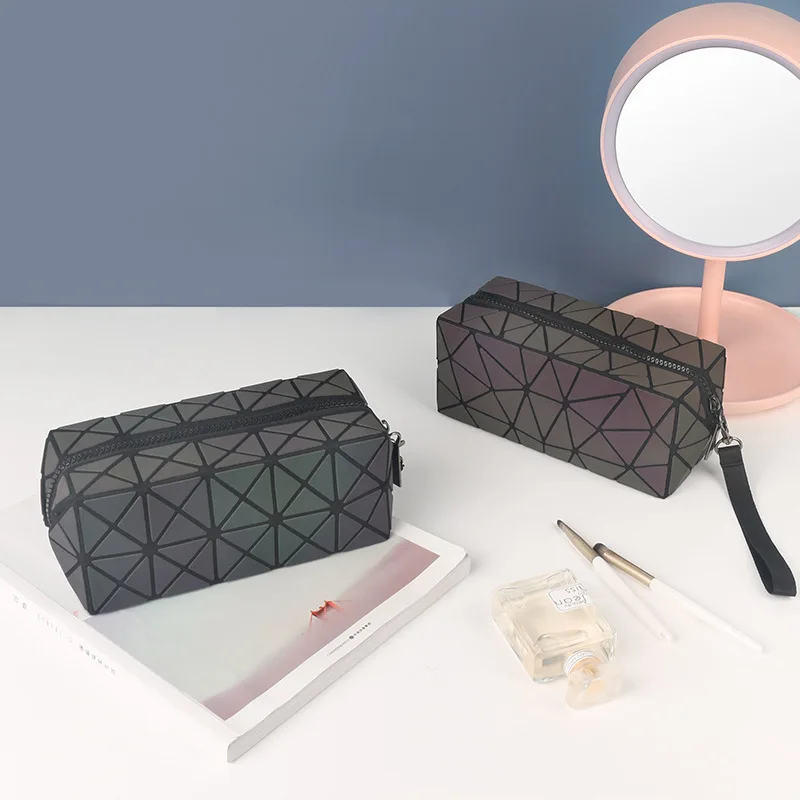 

PU Makeup Bags Multifunctional Travel Lady Storage Bag Ladies Wash Bag Fabric Zipper Coin Purse Cosmetic Storage Bag