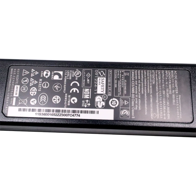 Новое оригинальное зарядное устройство 20 в 4 5a 90 Вт для lenovo PA-1900-56LC 45N0466 ACPower adapter |
