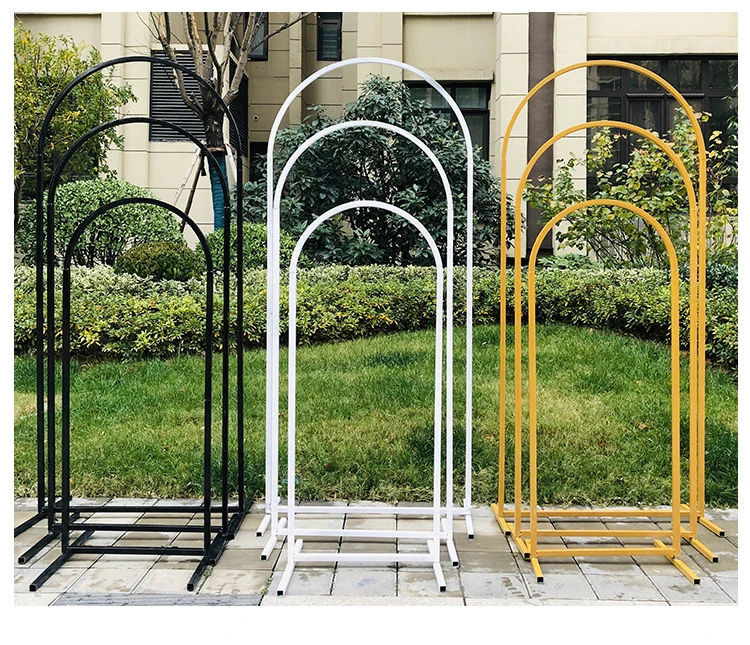 

Wedding arches iron pipe n-shaped flower stands wedding metal props background artificial flower decorations 1 set=3pcs