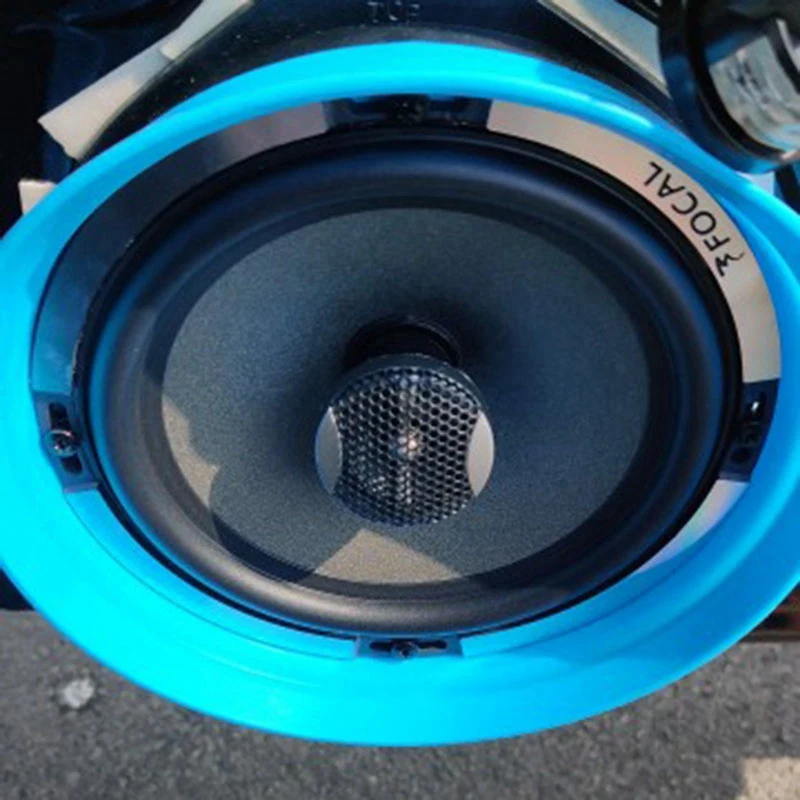 

2Pcs 6.5 Inch Car Speaker Waterproof Cover Speaker Silicone Sound Insulation and Heat Insulation Gasket