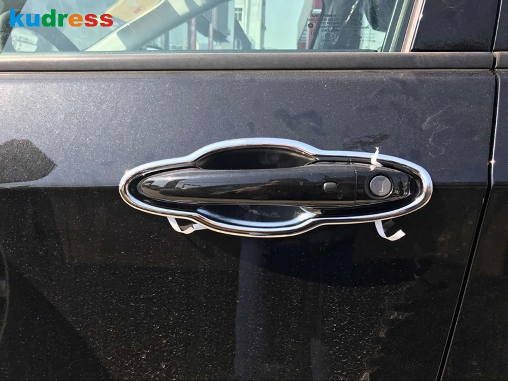 

For Jeep Compass 2017 2018 2019 2020 2021 Chrome Side Door Handle Bowl Cover Trim Decoration Frame Sticker Car Accessories 8pcs