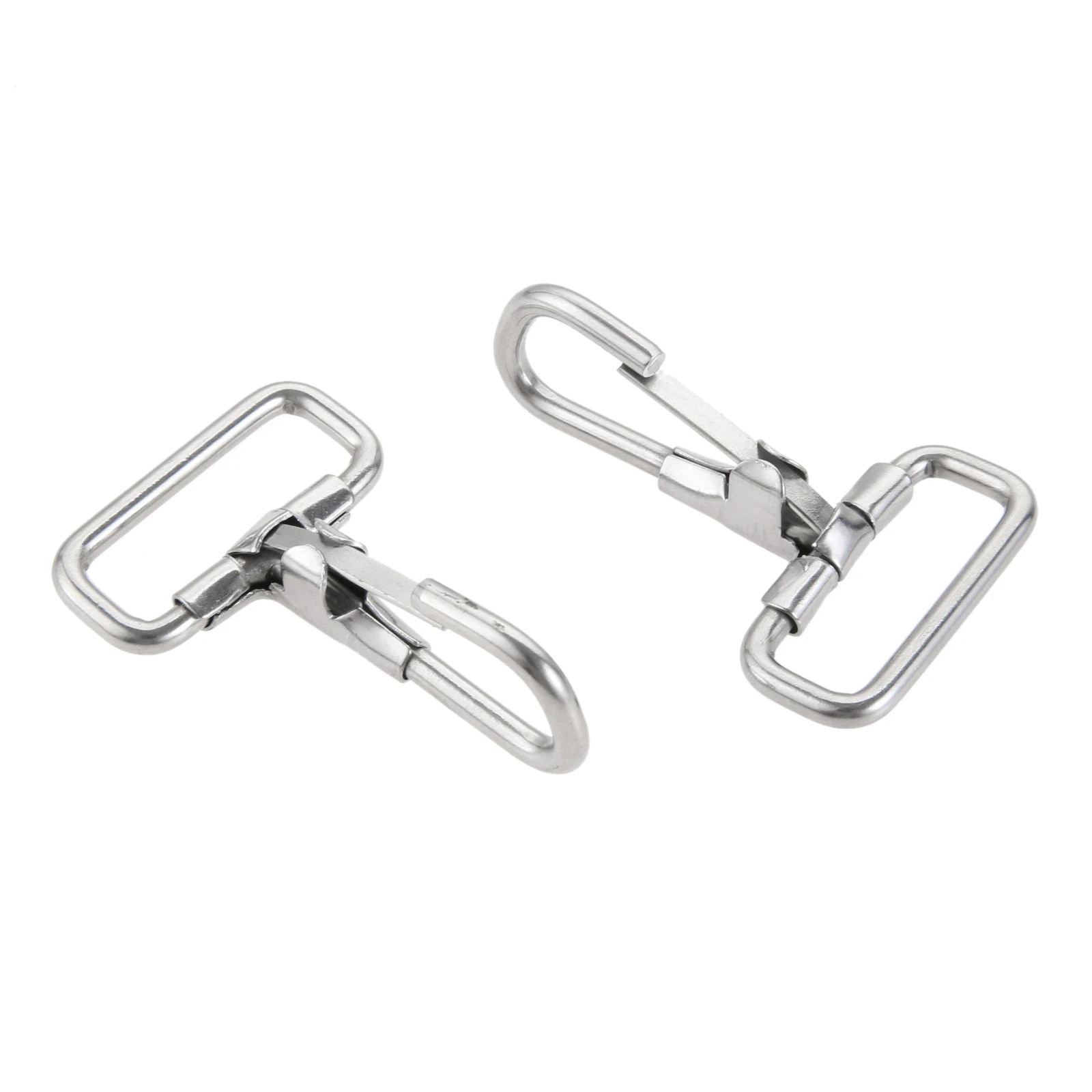 2Pcs Stainless Steel Swivel Trigger Lobster Clasp Eye Snap Hook For Leather Craft Bag Strap Belt Webbing Keychain Hooks 54*35mm | Дом и сад