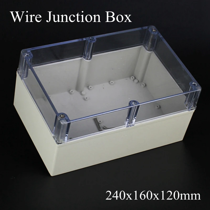 240x160x120 мм ABS IP65 водонепроницаемый пластиковый зеркальный прозрачный корпус прозрачный чехол для электронного терминала