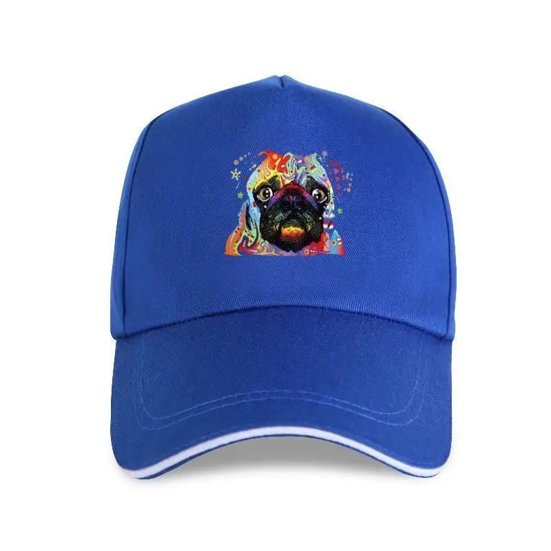 

Adorable Cute Pug Baseball cap Dean Russo Funny Colorful Neon Pet Pup Mens