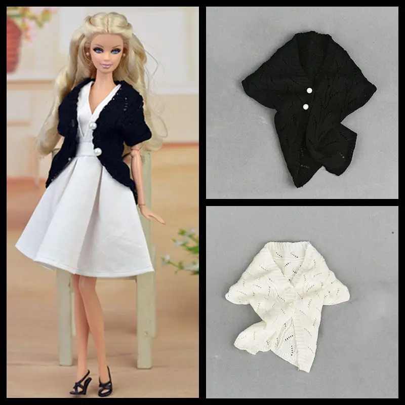 

Модный вязаный свитер ручной работы, Одежда для куклы 1/6 BJD для Барби, одежда, зимнее пальто, топ 11,5 дюйма, аксессуары для кукол, детская игруш...