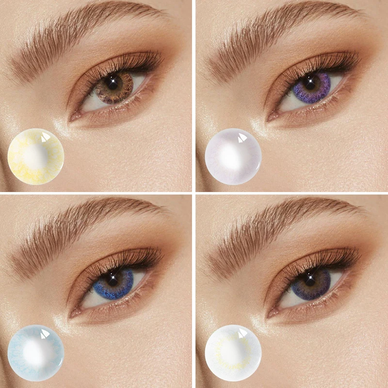 

Beautiful Pupil Color Contact Lens Monthly Female Path 14.0-5mm Cute Multicolor Party Cartoon Girl Decoration Student Cosplay