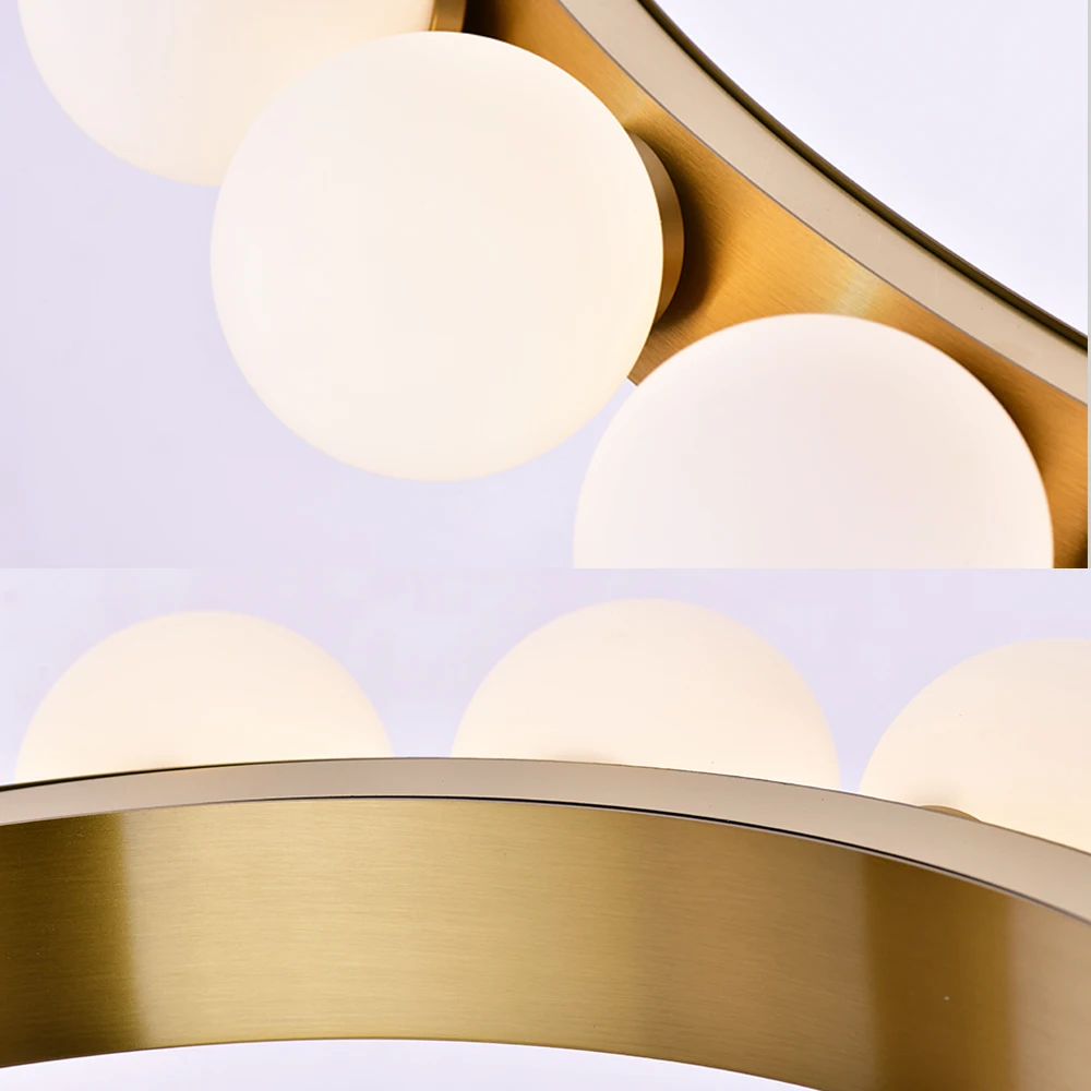 

Home nordic design modern LED chandelier stainless steel lamp AC110V 220v gold home decoration hanging lights