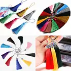 Оптовая продажа, 1 шт., вертикальная кисточка, шелковая бахрома, шитье, декоративная кисточка для занавесок, украшение для дома