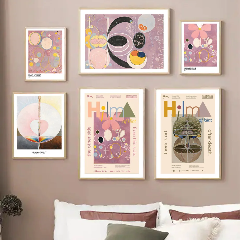 

Hilma af Klint Abstract Altarpiece Occult Wall Art Canvas Painting Nordic Posters And Prints Wall Pictures For Living Room Decor