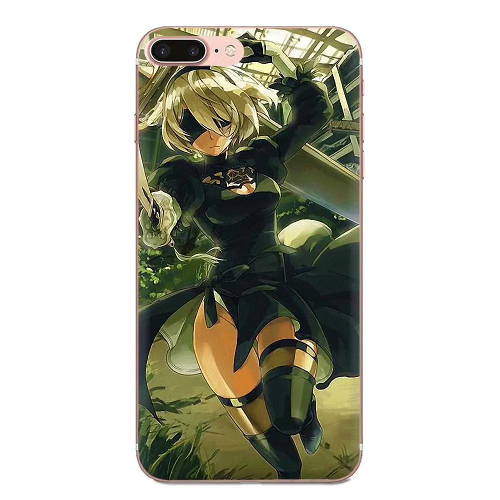 Nier Automata противоударные Чехлы для задней панели Xiaomi Redmi Note 2 3 3S 4 4A 4X 5 5A 6 6A Pro