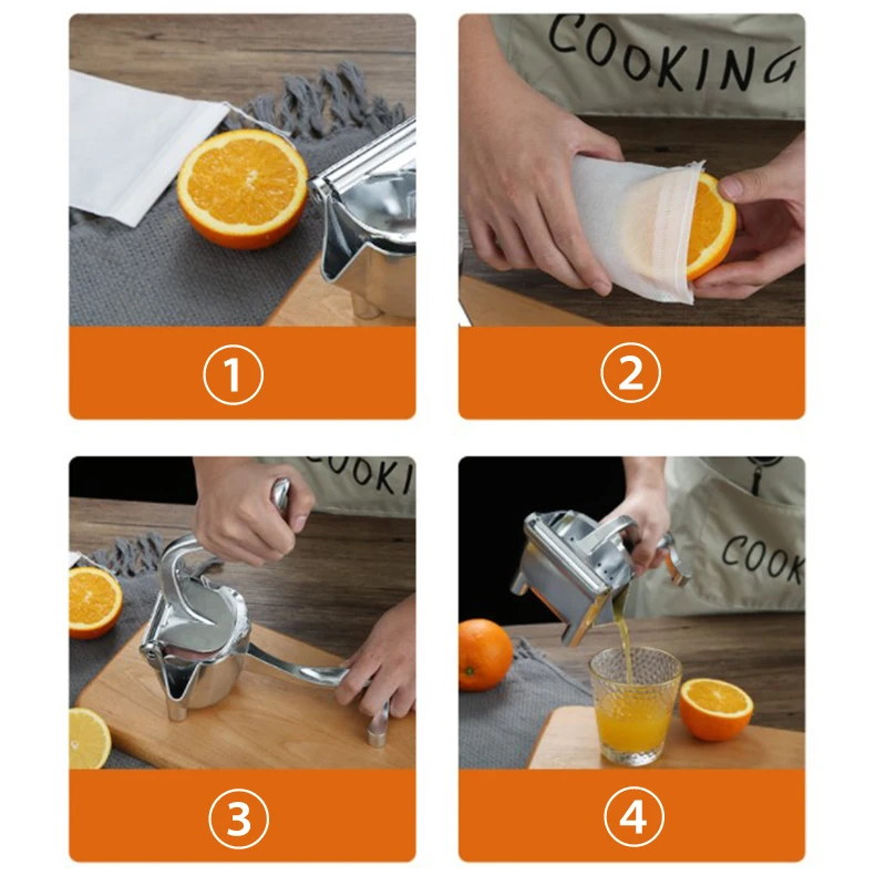 Ручная Соковыжималка из алюминиевого сплава для граната апельсина лимона