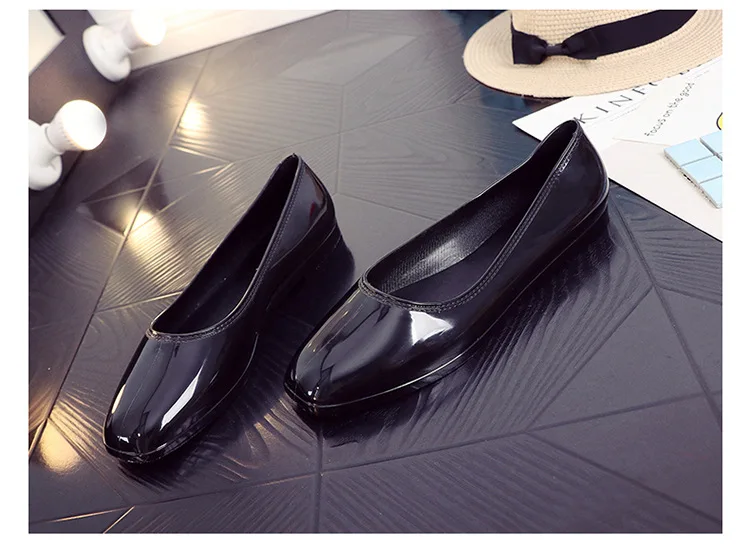 Классические ботильоны Aleafalling блестящие непромокаемые ботинки на британской