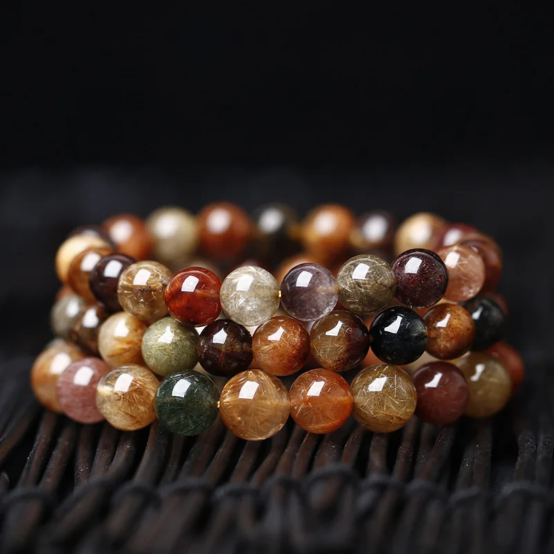 

Цветной браслет с кристаллами для волос