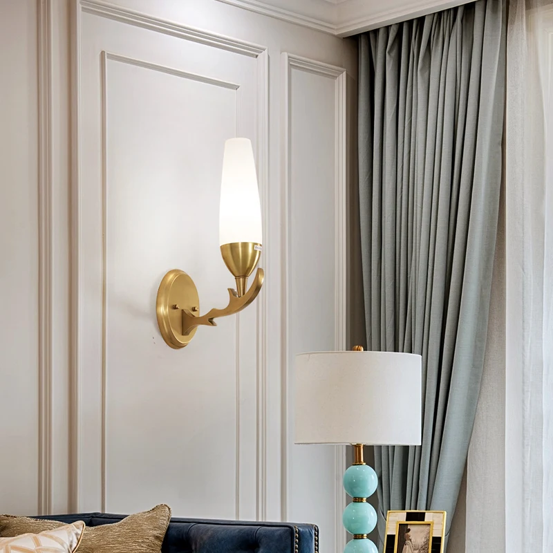 Золотые медные Настенные светильники прикроватные черные для спальни Led бартук AC