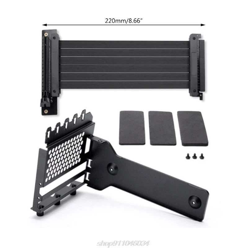 

1Set GPU Extension Line Adapter Cable Computer PCI-E X16 Vertically VGA Graphics Card Bracket 7 Slot Mount F08 21 Dropshipping