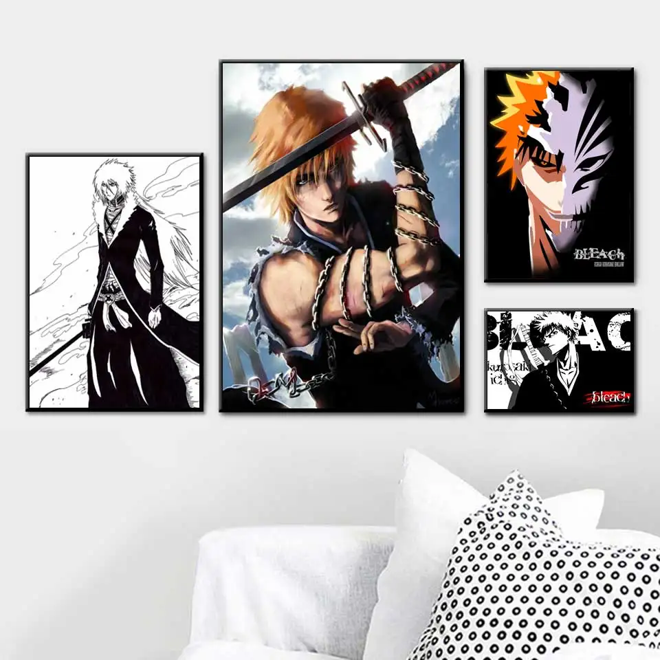Ho Bleach Kurosaki плакат &quotИчиго&quot японское аниме настенное художественное украшение