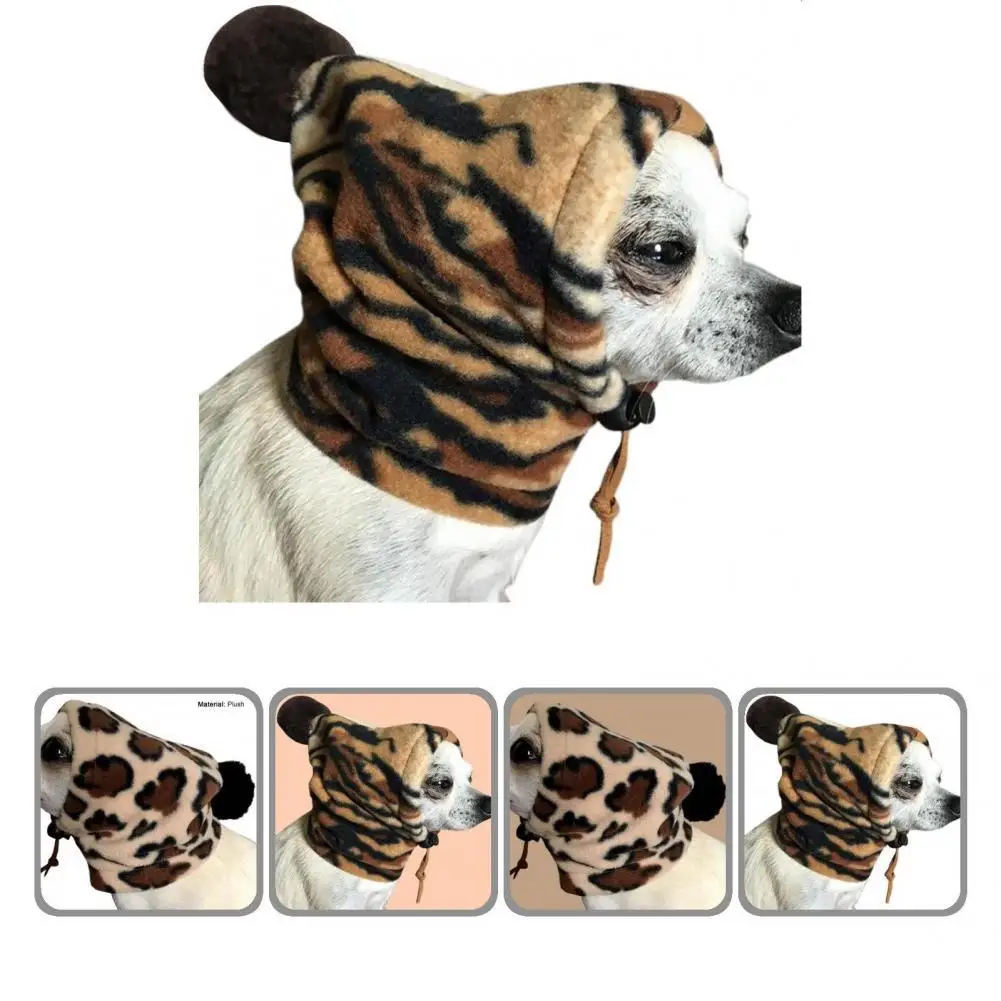 

Great Pet Hat Eye-catching Super Soft Tear-resistant Pet Drawstring Hat Dog Warm Hat Pet Drawstring Hat
