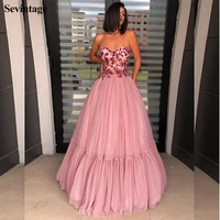 sevintage a line sweetheart lace prom dresses sleeveless plus size tulle evening gowns floor length women pageant gowns 2020
