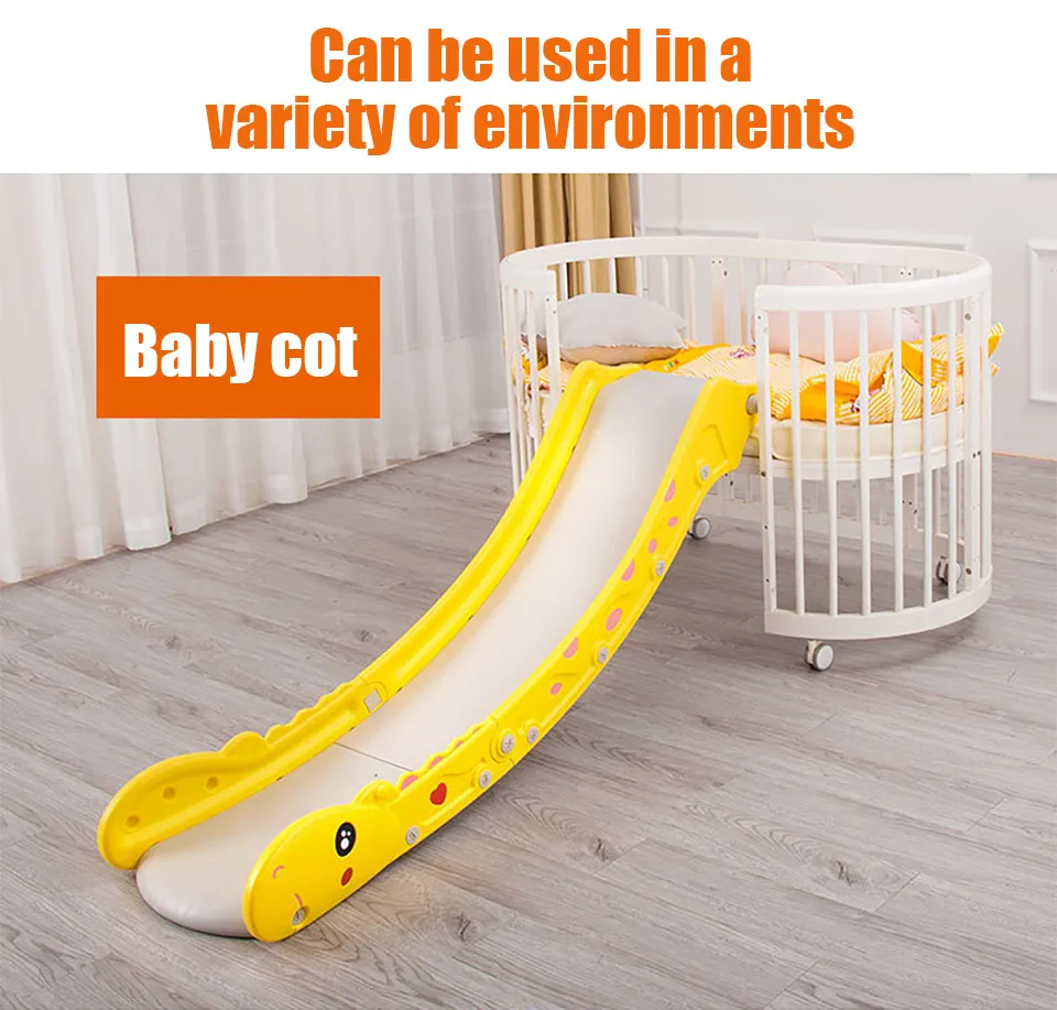 IMBABY, утолщенные ползунки, домашние Мини Пластиковые забавные ползунки, детский подарок, домашние складные удлиненные ползунки для детей 1-6 лет