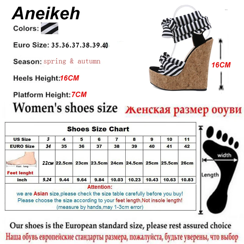 Летние римские модные сандалии Aneikeh из эластичной ткани на танкетке женские