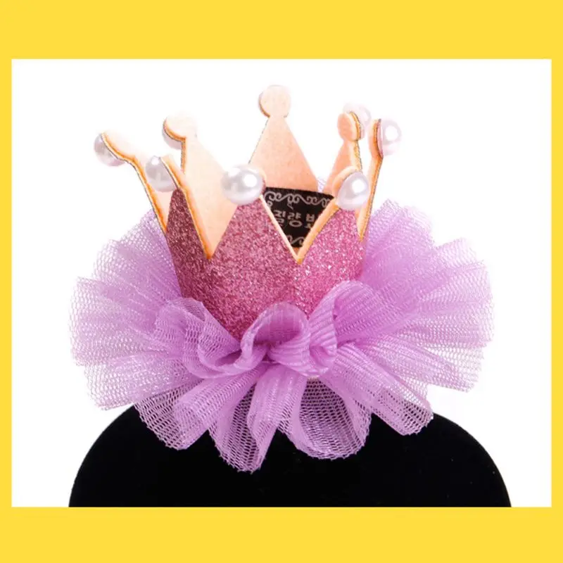 Милая Кружевная Принцесса Корона собака кошка заколка на волосы для домашних