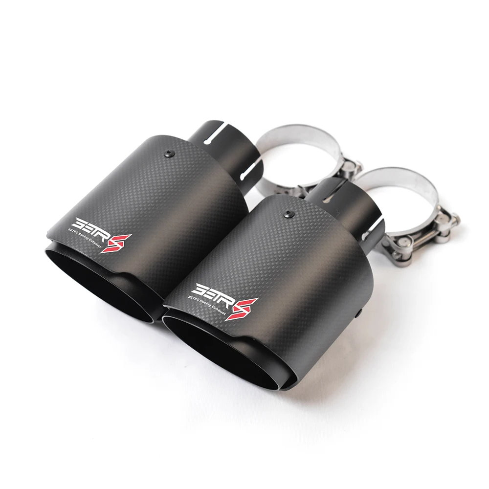 1 шт. черная выхлопная труба из нержавеющей стали для модификации автомобиля