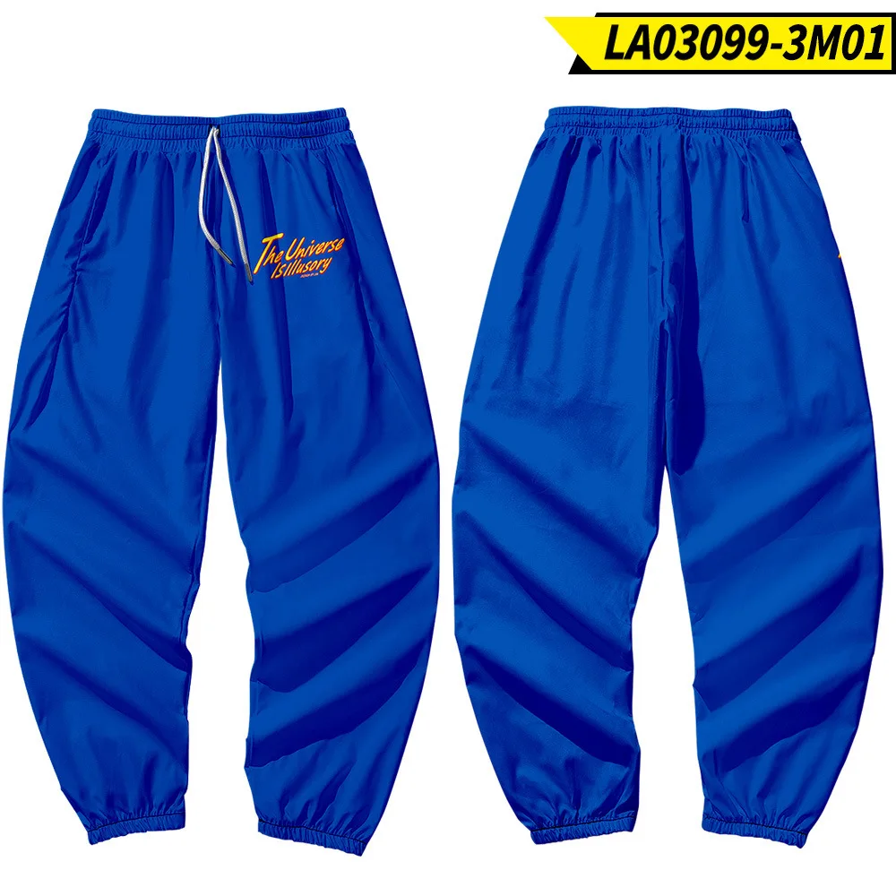 

Summer Men Fashion Casual Trousers Letter Printed Japanese Harajuku Streetwear Hip Hop Overalls Harem Pants Sweatpants