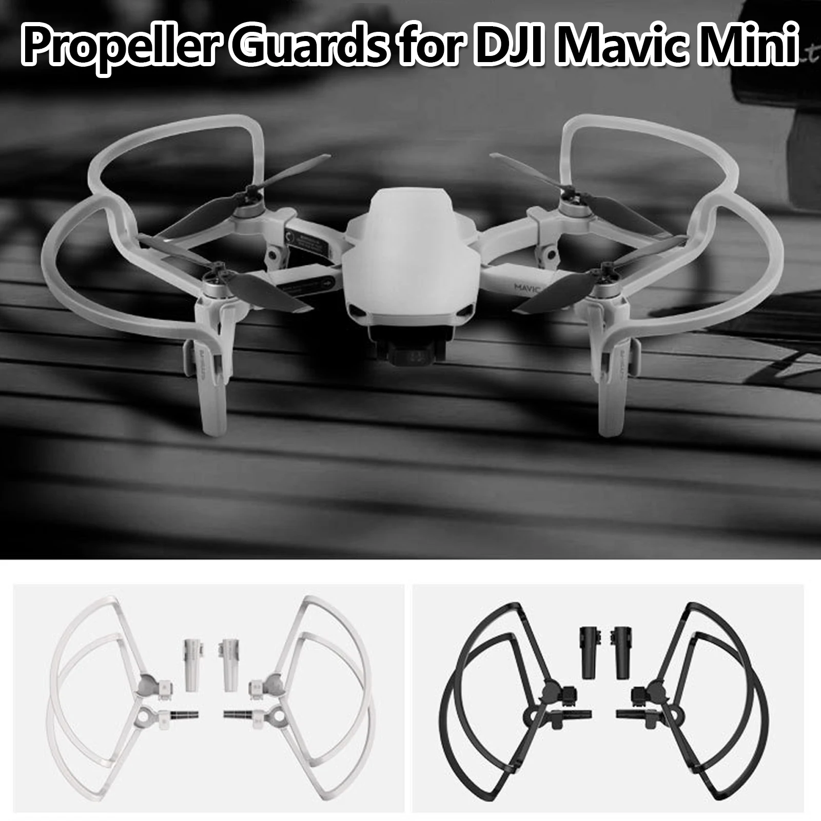 

SUNNYLIFE 4PCS Propeller Shield Guards Rings Protector with Folding Landing Gears for DJI Mavic Mini 1 2 Drones Accessories