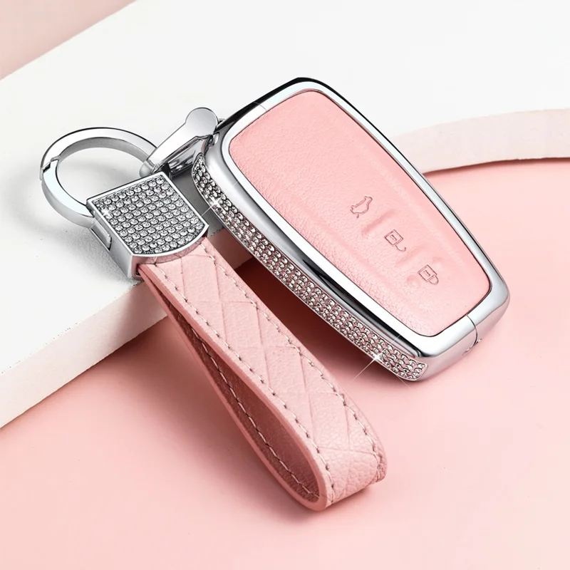 

Car Key Cover Car Key Case Chain Keychain For Toyota CHR C-HR Prado 2017 Camry 2018 Avalon Prius Corolla RAV4 Avalon Accessories