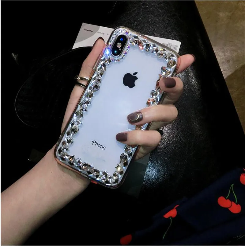 XSMYiss Стразы Прозрачный чехол для iPhone 11 Pro Max 7 8 6 6S Plus 5S SE X XR XS MAX s |