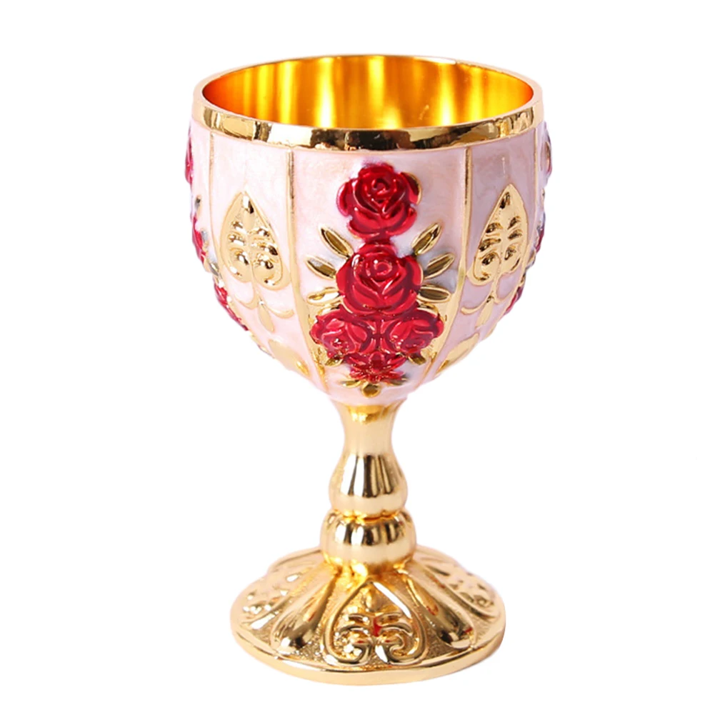 Металлические Винные бокалы 30 мл ретро столовая посуда в винтажном Европейском