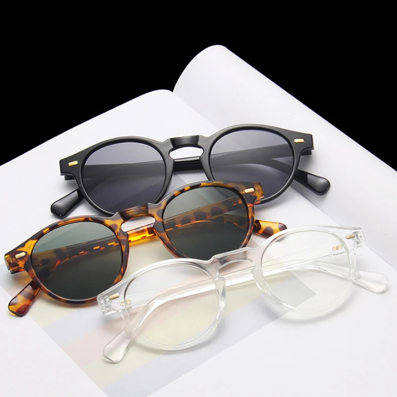 

Classic Vintage Sunglasses Women Male Round Cat Eye Sunglasses Female Retro Style Leopard Small Frame Oculos De Sol