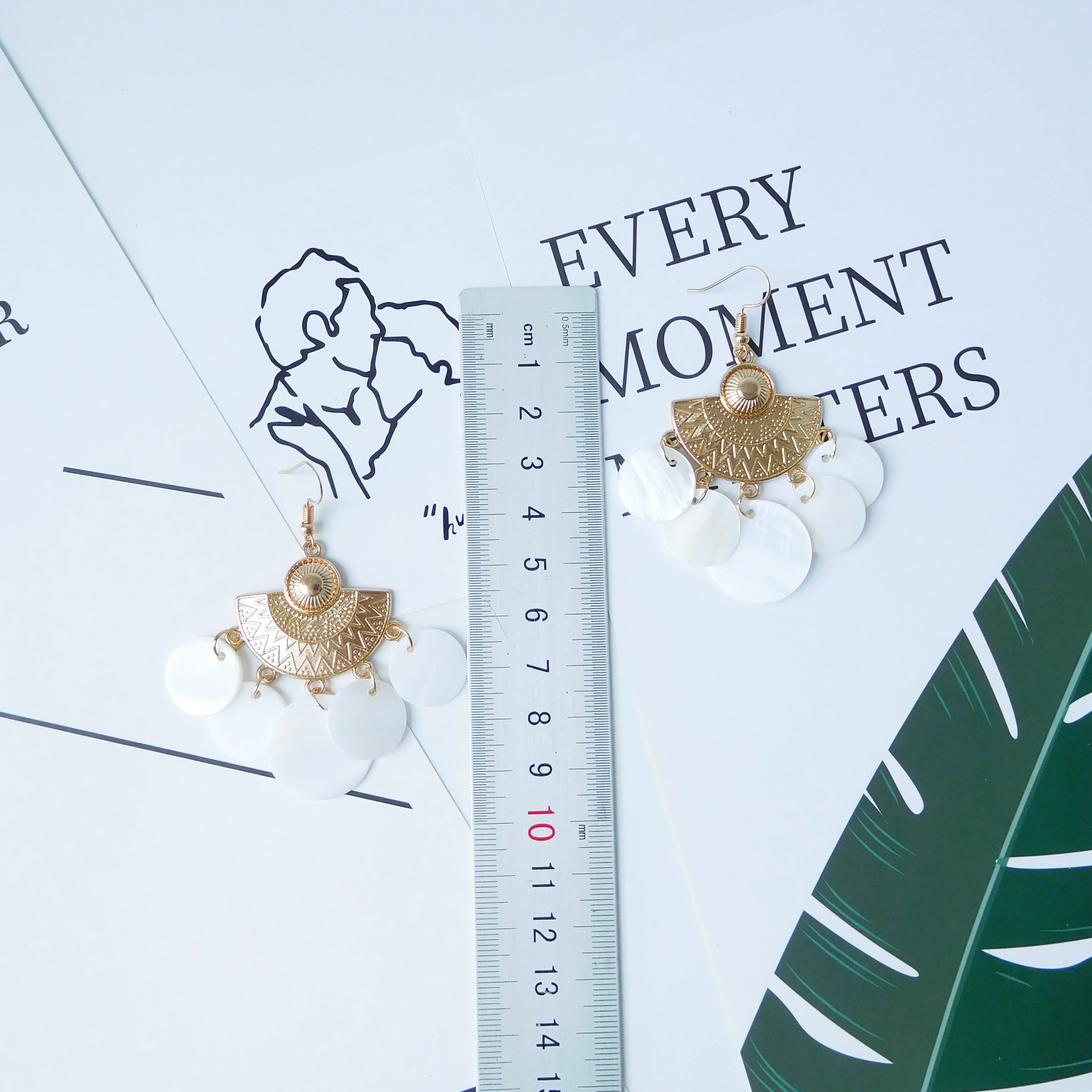 HC модные круглые Висячие Женские серьги летние богемные ювелирные изделия