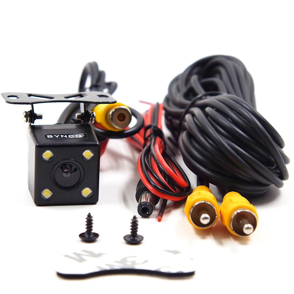 

Universal Car Rear View Camera 4 LED Night Vision Reversing Auto Parking Assistance Monitor CCD Waterproof Wide Degree HD Video