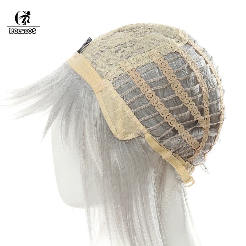 ROLECOS игры FGO Косплэй Грейс обратите внимание на серый волос Для женщин короткие