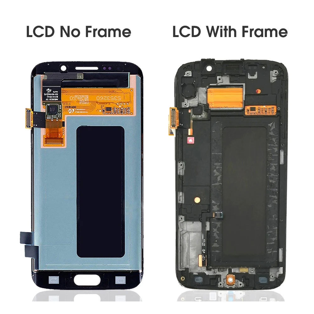 5 1 "Оригинальный ЖК-дисплей S6Edge для Samsung Galaxy S6 Edge сенсорный экран дигитайзер