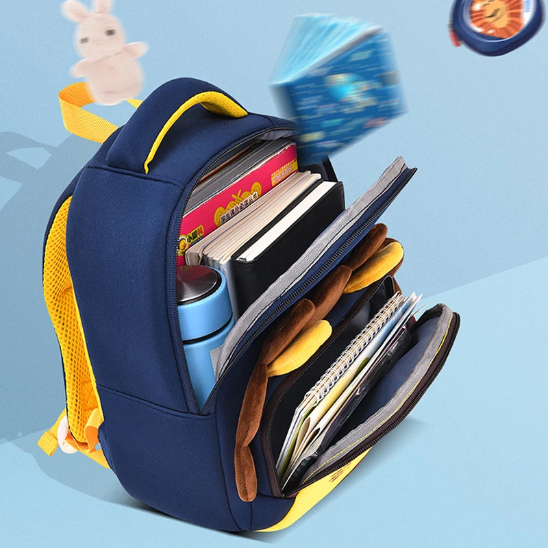 Kids cartoon cute lion backpack Animal Kindergarten children mochila Infant school bags baby girls boys schoolbag Preschool Bags