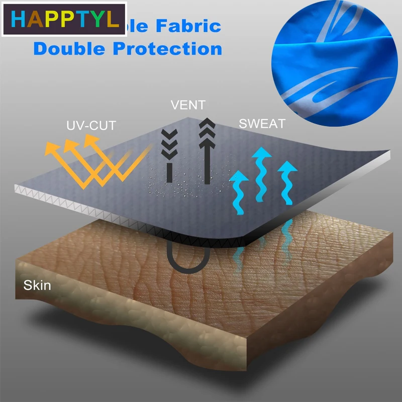 HAPPTYL 1 пара солнцезащитных рукавов с крутым льдом и длинными рукавами большим