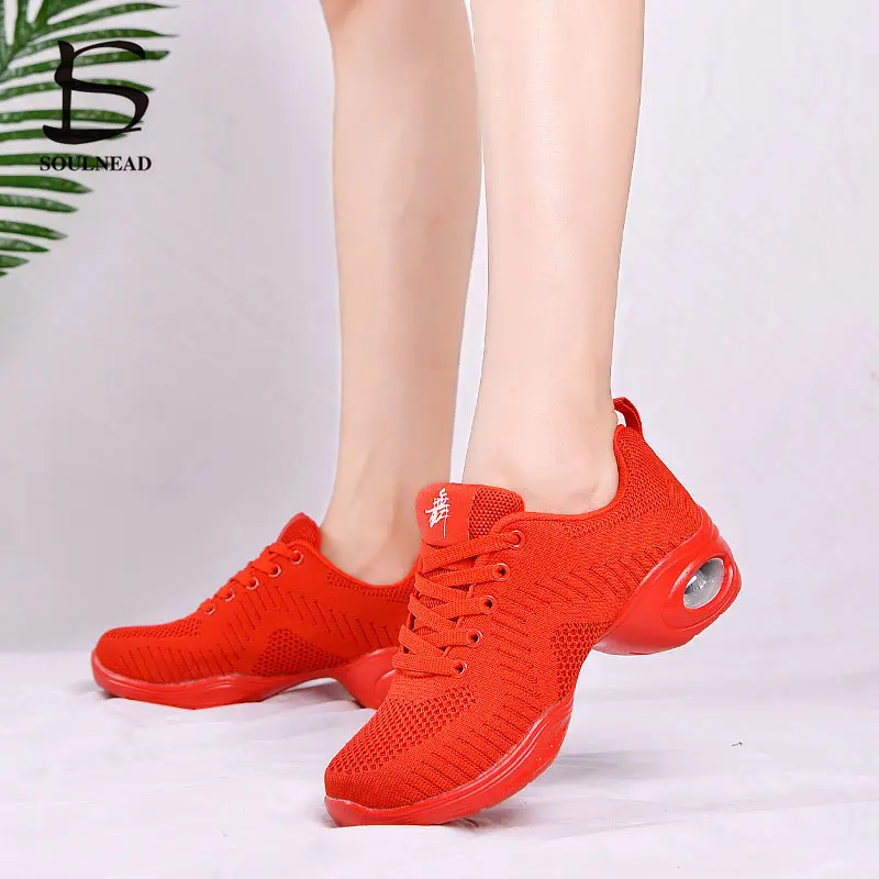 Сетка Джаз современная женская обувь для танцев мягкая подошва Танцевальные