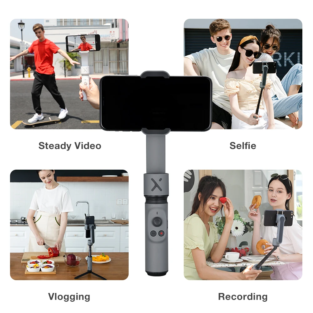 Ручной Карманный стабилизатор Zhiyun Smooth X xs для смартфона Sefie Stick iPhone11 Max Android huawei VS dji