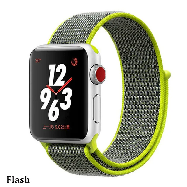 Последняя нейлоновый ремешок für apple watch группа 4 44 мм/40 мм, correa apple watch 3 42 мм/38 мм iwatch серии 4/3/2 bunte stecker чехол для телефона на руку - Цвет ремешка: Falsh