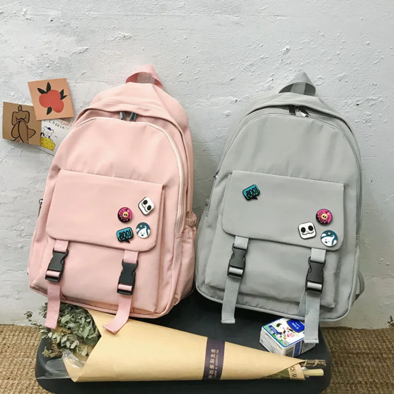 

Female Personality School Bags For Teenage Girls 2020 Nylon Travel Backpack Women Mochilas Sac A Dos Ladies Laptop Men Bag Pack