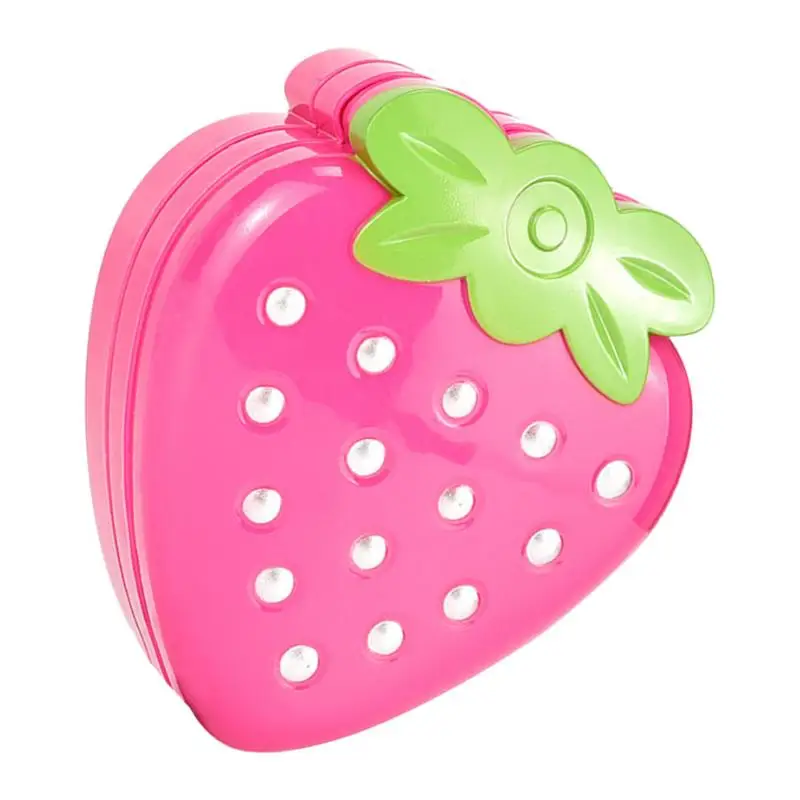 Набор для макияжа в форме клубники девочек W/Губная помада тени век Косметика