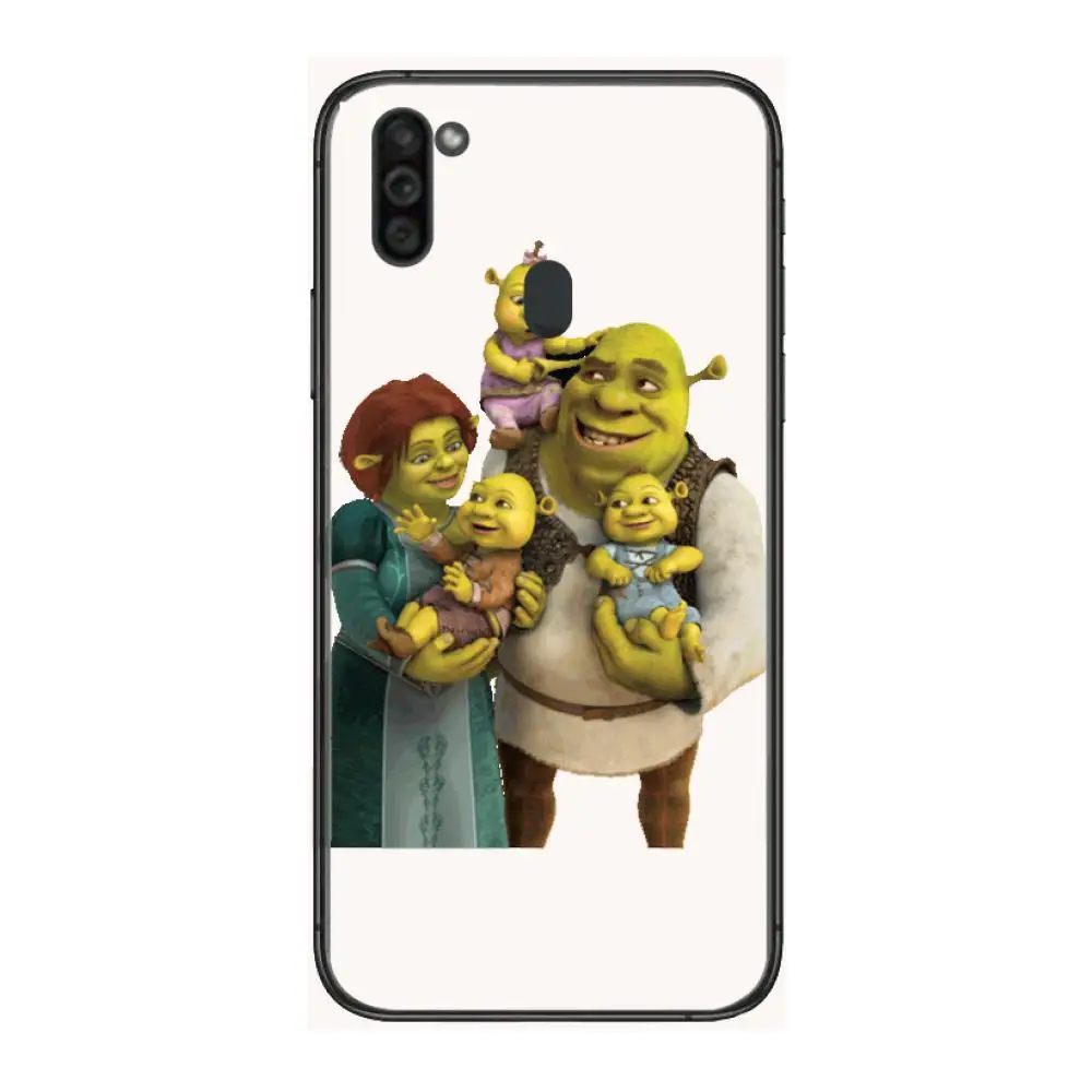

Cartoon Green Of Shrek Mobile Phone Case Hull For Samsung Galaxy M 10 20 21 31 30 60S 31S Black Shell Art Cell Cover TPU